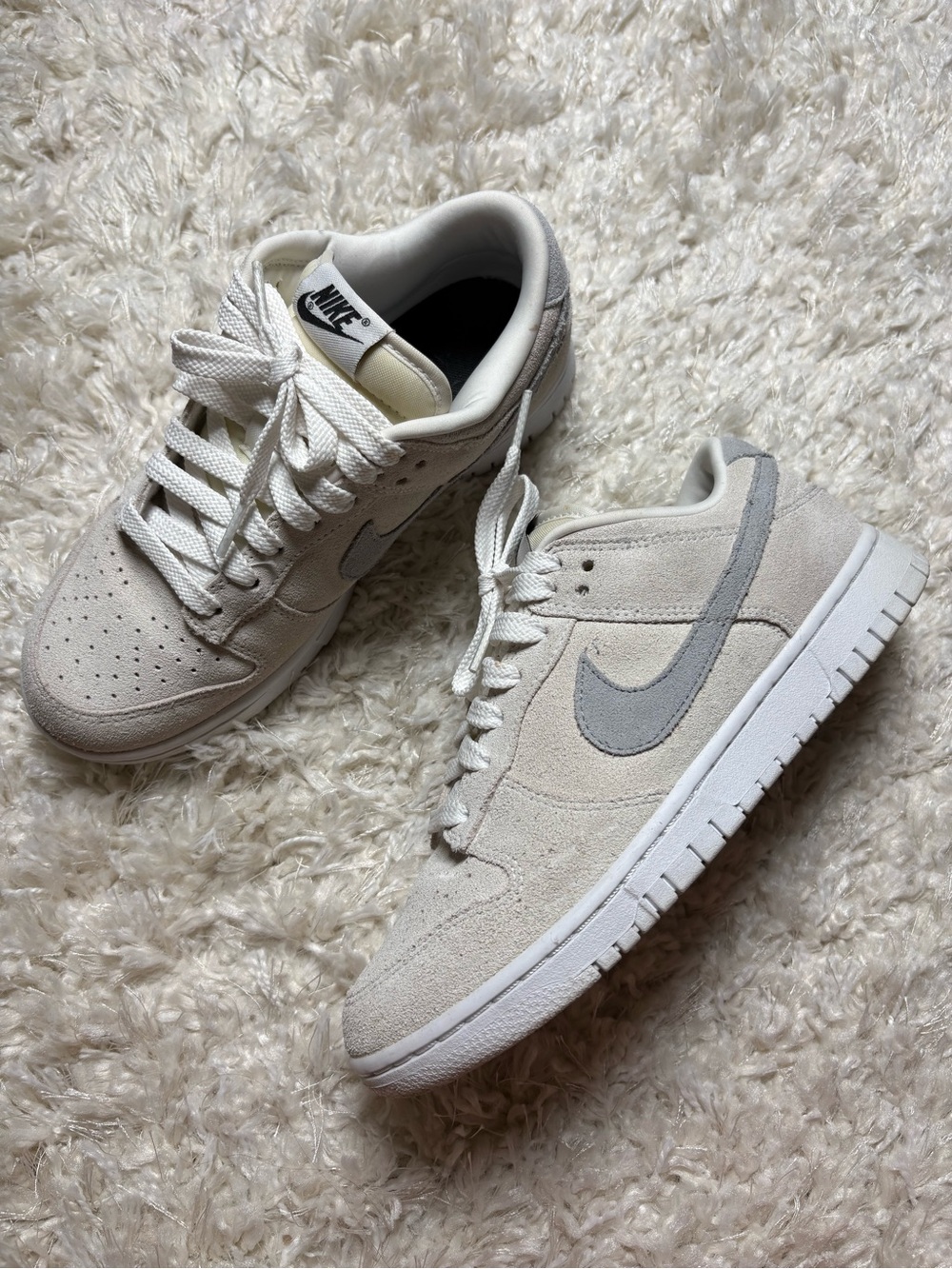 Nike Custom Suede Dunks Gray/White